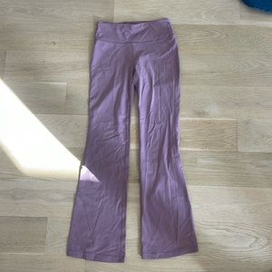 Athleta Girls size 12 purple flare leggings